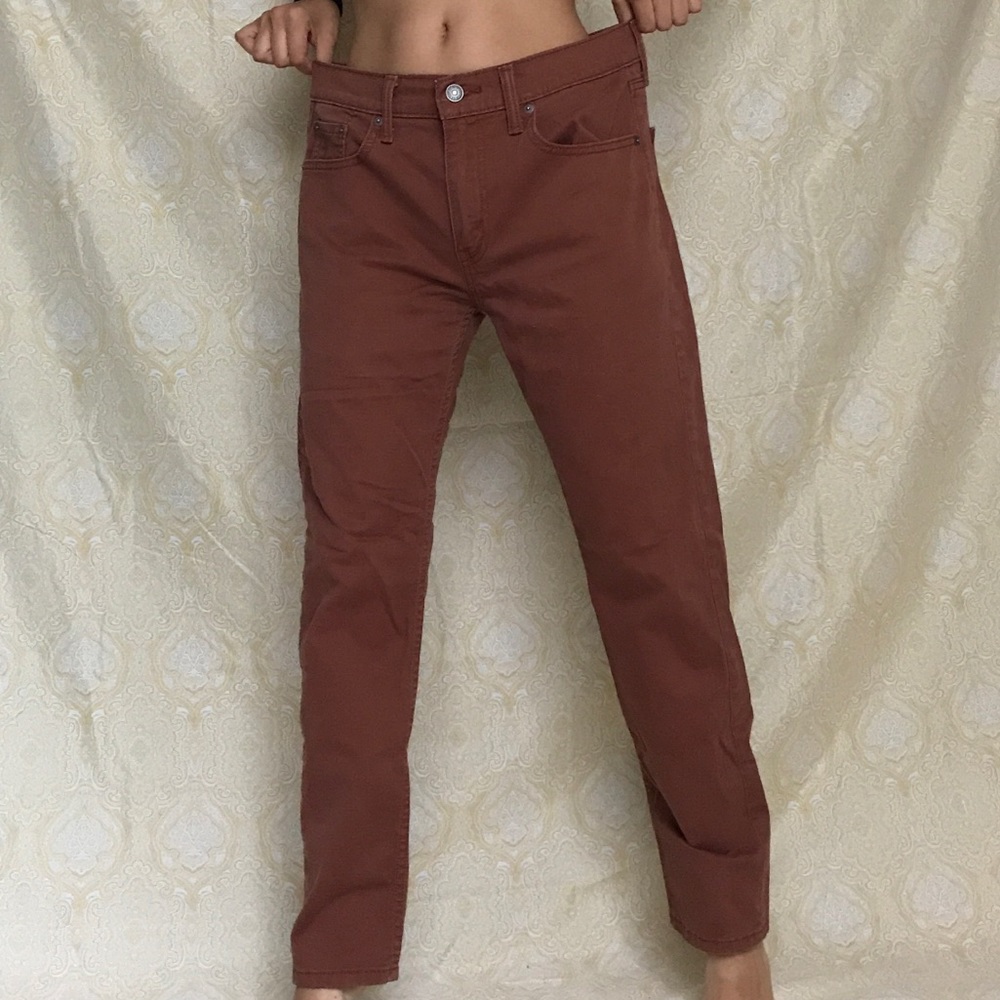 Burnt Orange Levi’s 502 Jeans